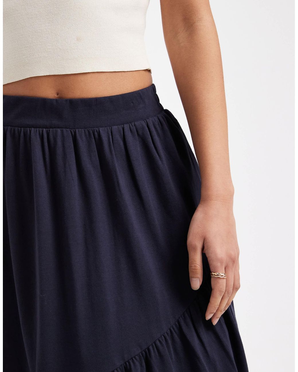Threadbare Blue – jersey-midirock
