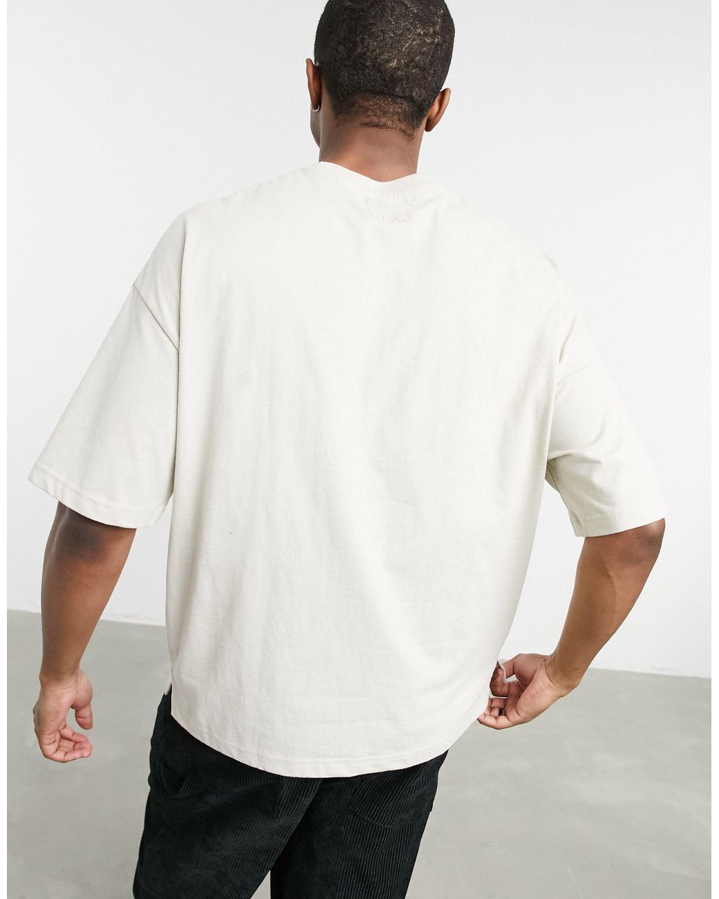 Bershka Baumwolle Oversize-T-Shirt in Weiß für Herren | Lyst AT