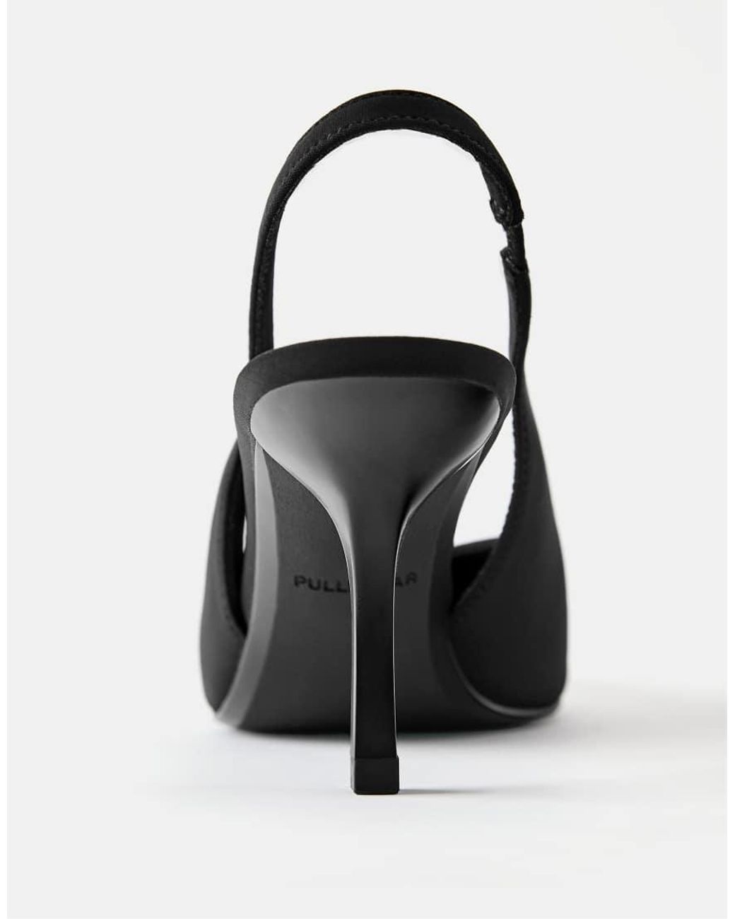 Pull&Bear Black Slingback Heels