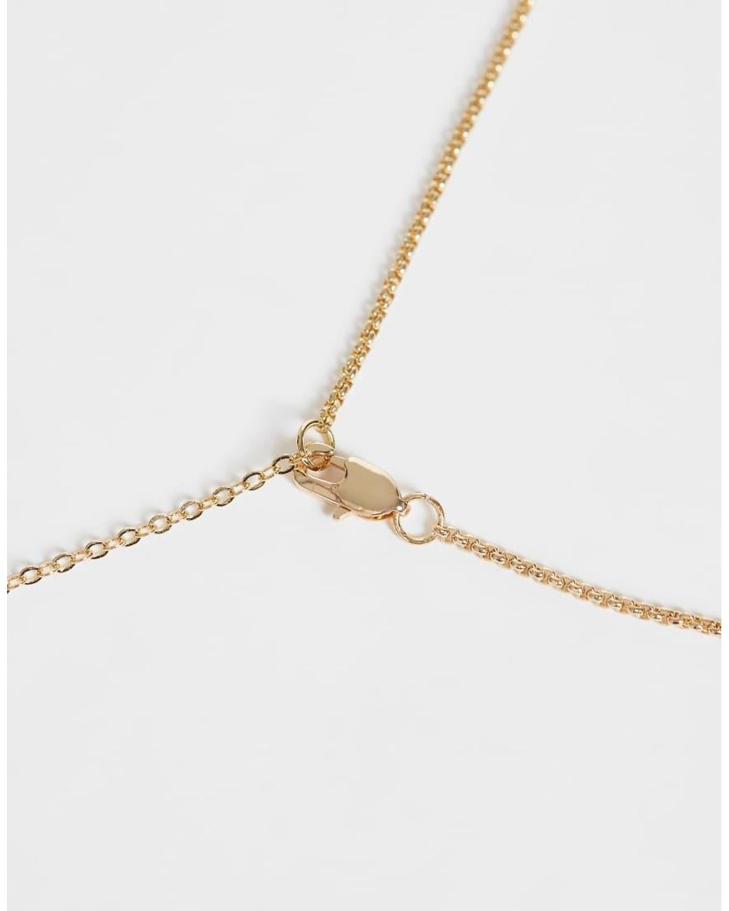 ASOS White Enamel Rose And Cross Pendant Necklace for men