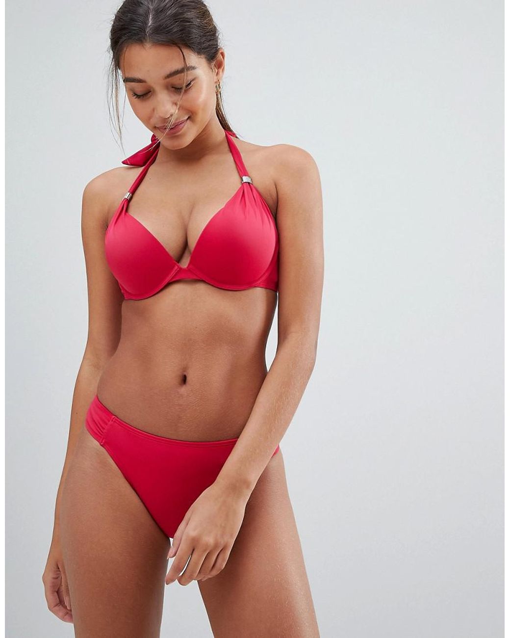 DORINA Red Super Push Up Bikini Top | Lyst