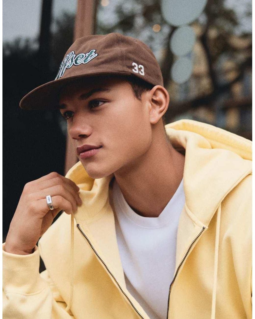 Bershka Black Zip-up Hoodie for men