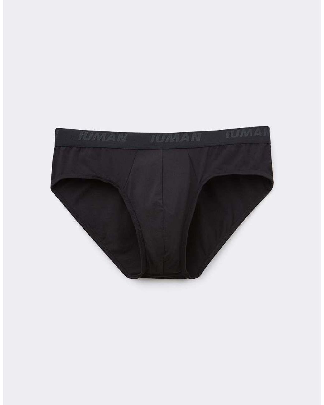 Intimissimi Blue Microfibre Briefs With Logo for men