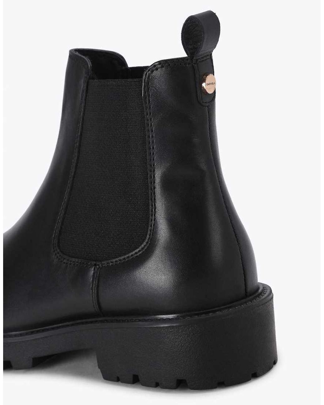 Carvela Kurt Geiger Black Amara Chelsea Low Ankle Boots