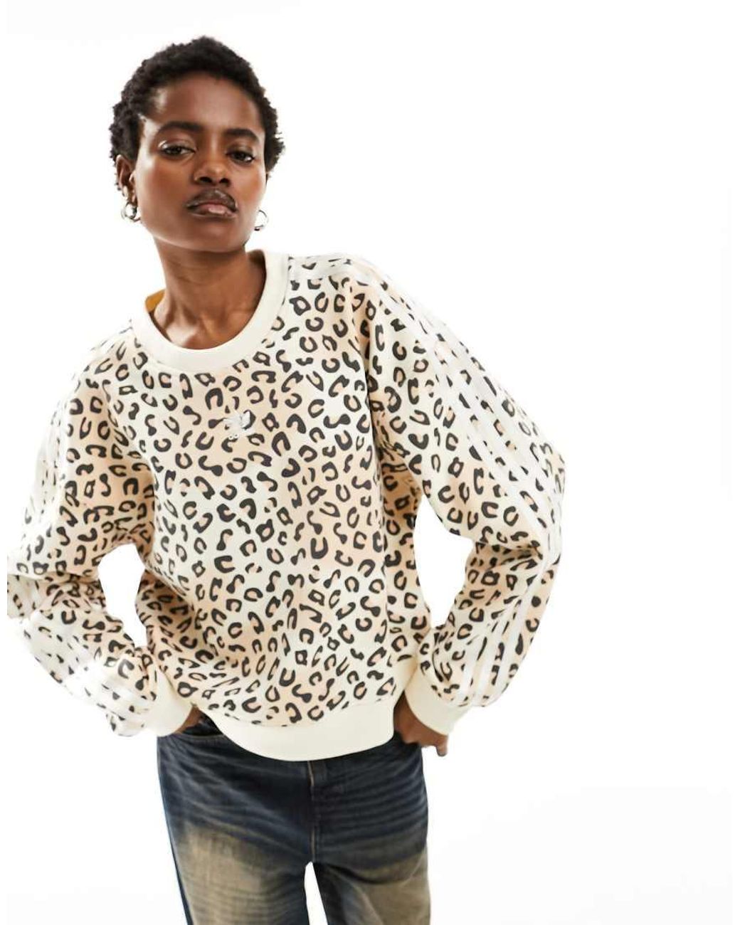 Adidas animal print top sale