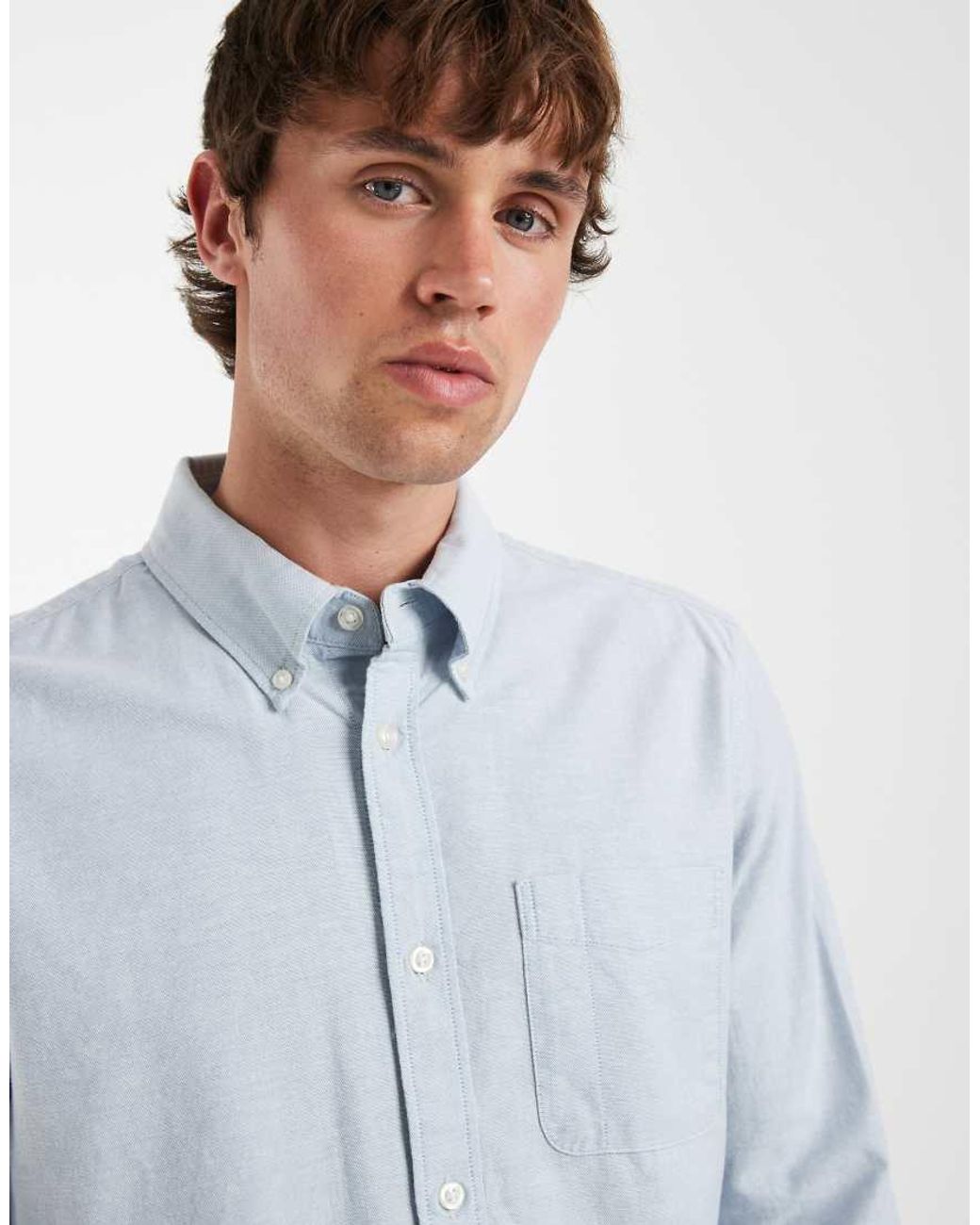 Gap Blue Standard Fit Oxford Shirt