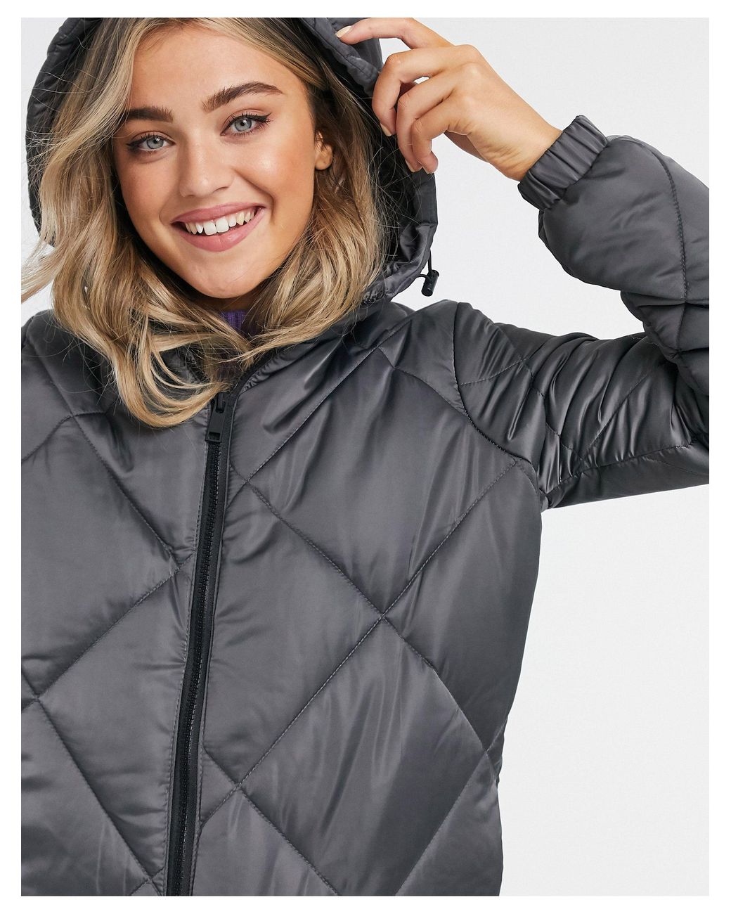 satin longline jacket