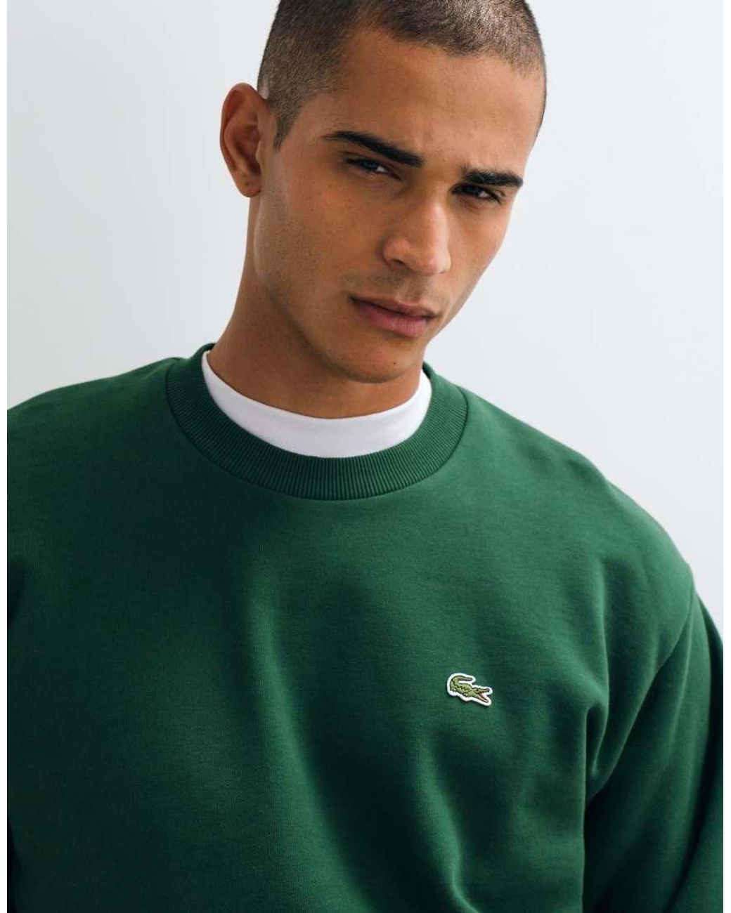 Lacoste Green Logo Sweatshirt for men