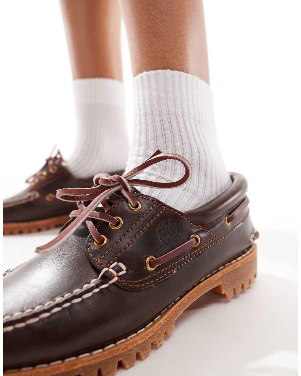 Timberland Brown Authentic Boat Shoes