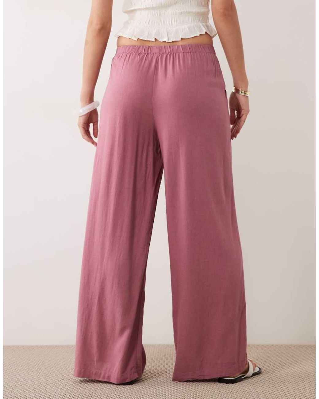 Mango Pink Teen Flowy Trouser