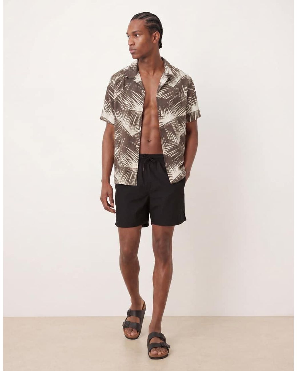 Calvin Klein Natural Drawstring Swim Shorts for men
