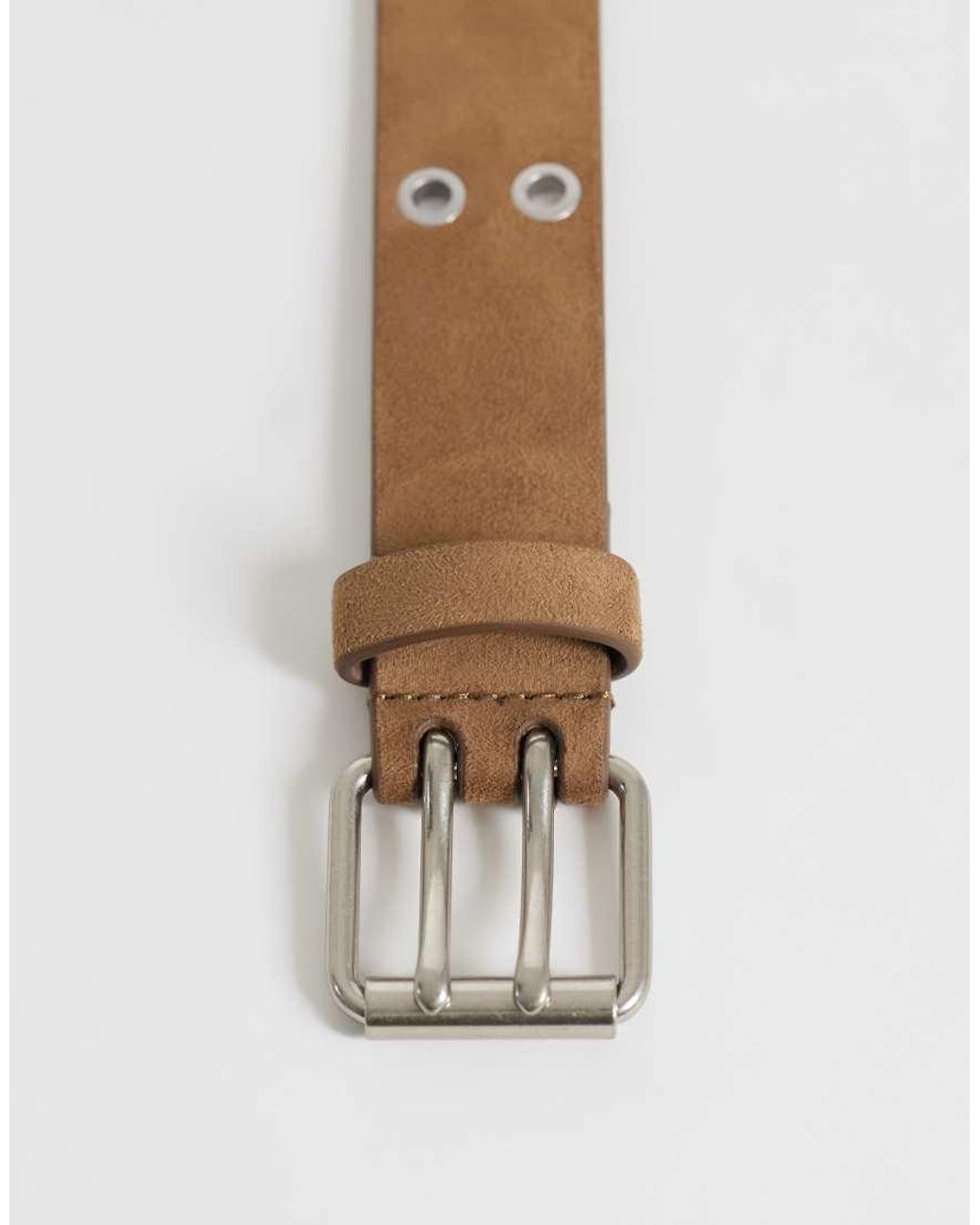 Hollister Brown Faux Suede Boho Studded Belt