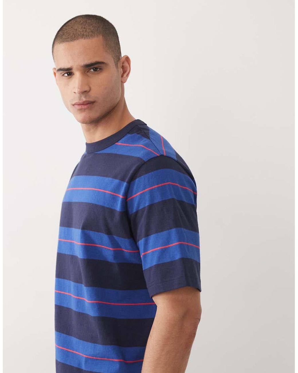 ARKET Blue Heavyweight Jersey Oversized T-shirt for men