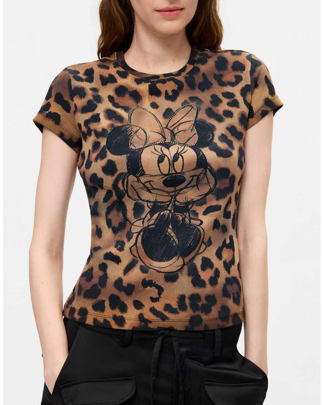 Desigual Blue Mickey Printed T-Shirt