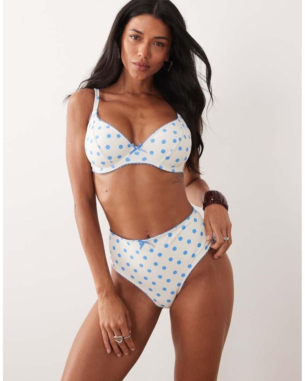 Peek & Beau White High Waist Bikini Bottom