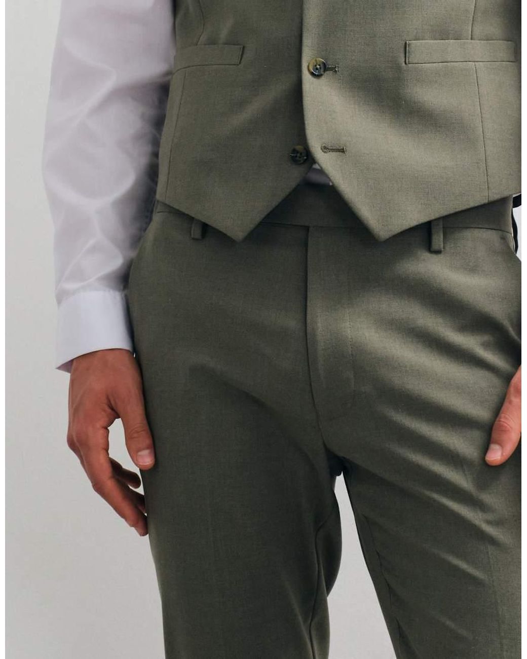 ASOS Gray Skinny Suit Trousers for men