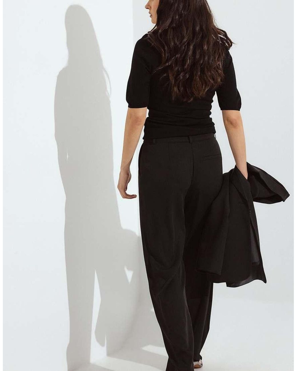 NA-KD Black Basic Suit Trouser