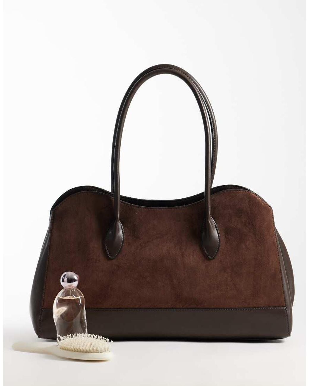 ASOS Brown Curve Top Tote Bag
