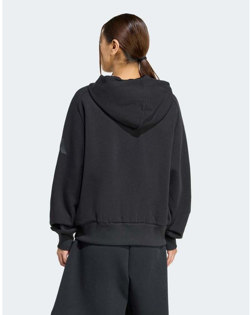 Adidas Originals Blue Soft Lux Full-zip Hoodie