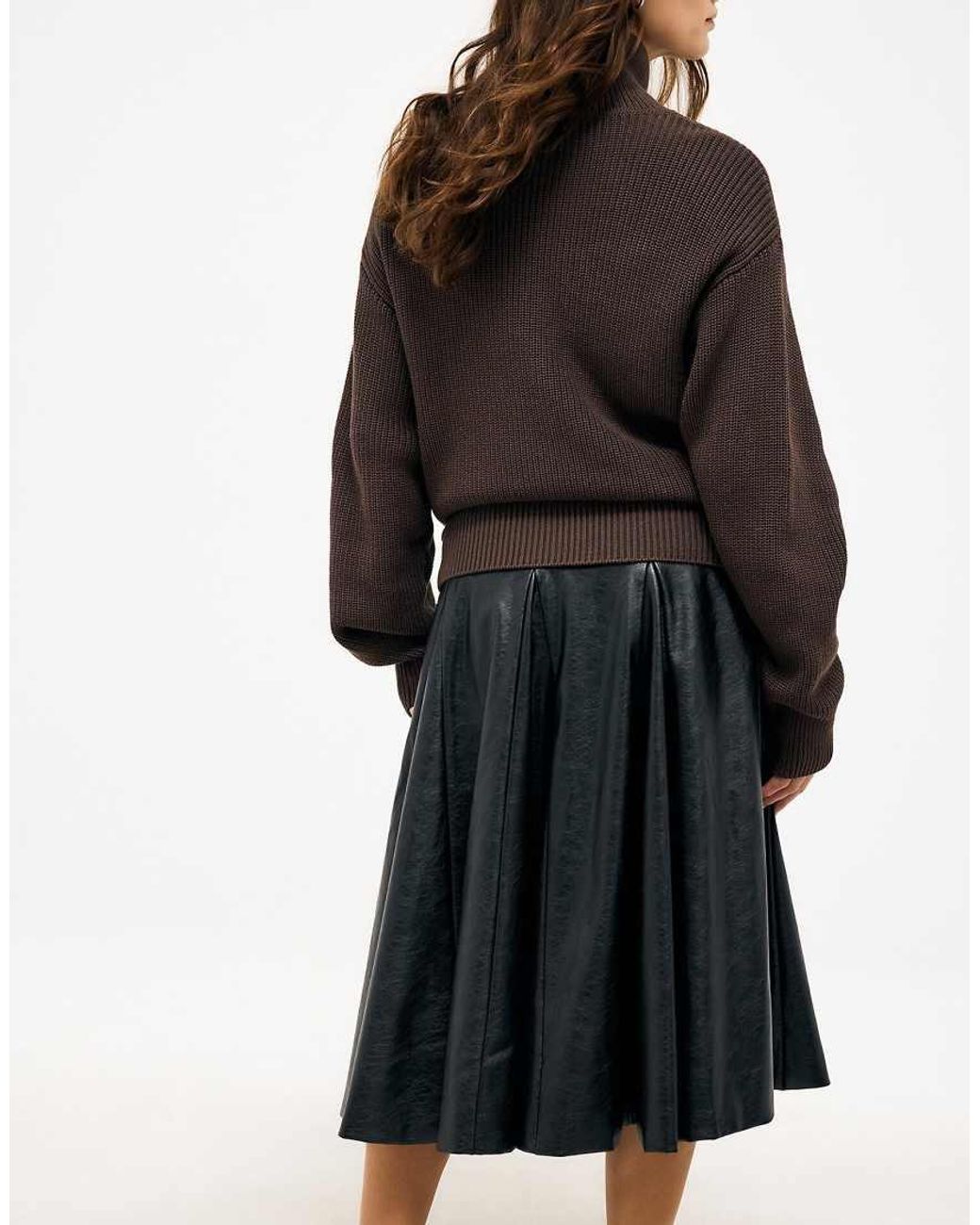 NA-KD Black Heavy Rib Pocket Detail Cardigan