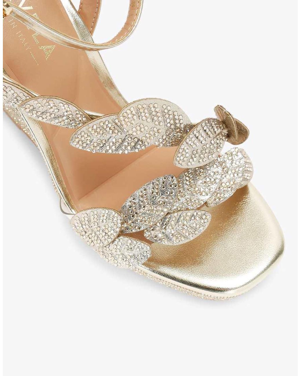 Carvela Kurt Geiger Natural Eleganza Wedge Heeled Sandals