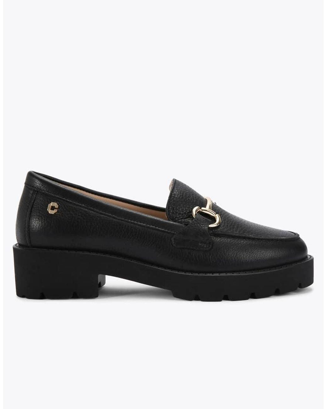 Carvela Kurt Geiger Black Snap Chunky Flat Shoes