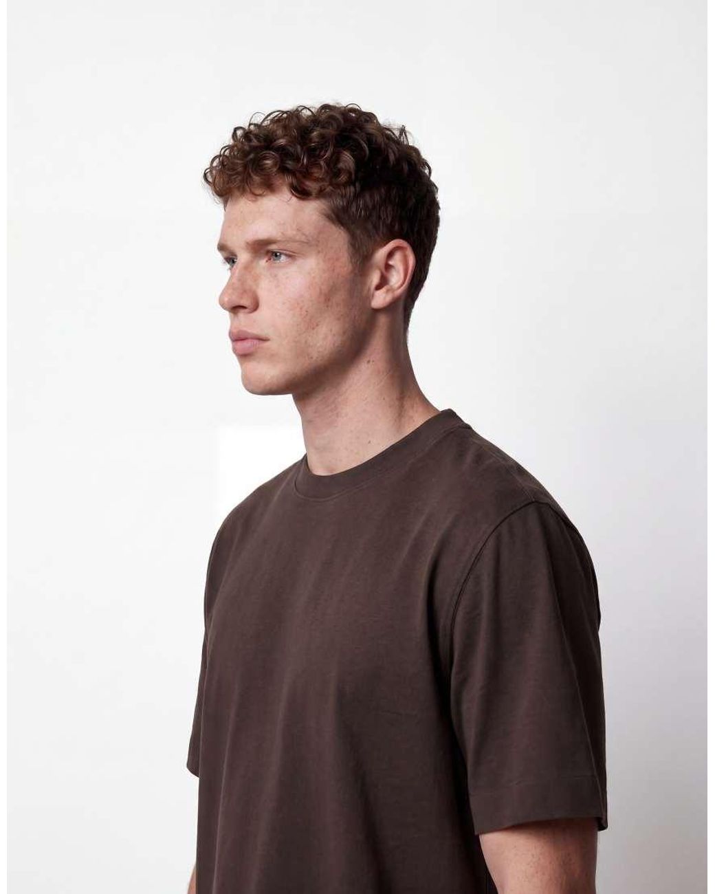 Abercrombie & Fitch Brown Heavyweight T-Shirt for men