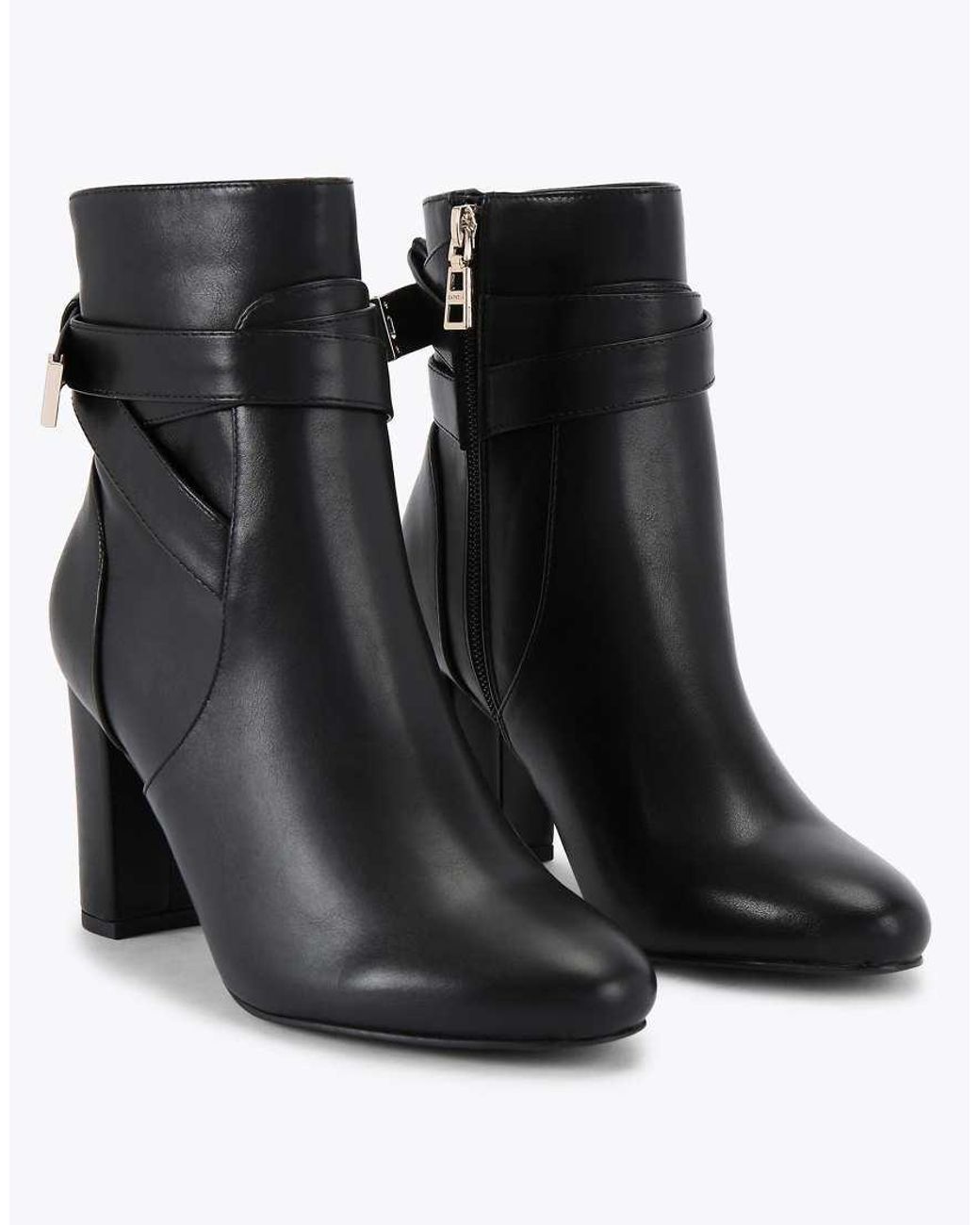 Carvela Kurt Geiger Black Tempt Wide Fit Low Ankle Boots