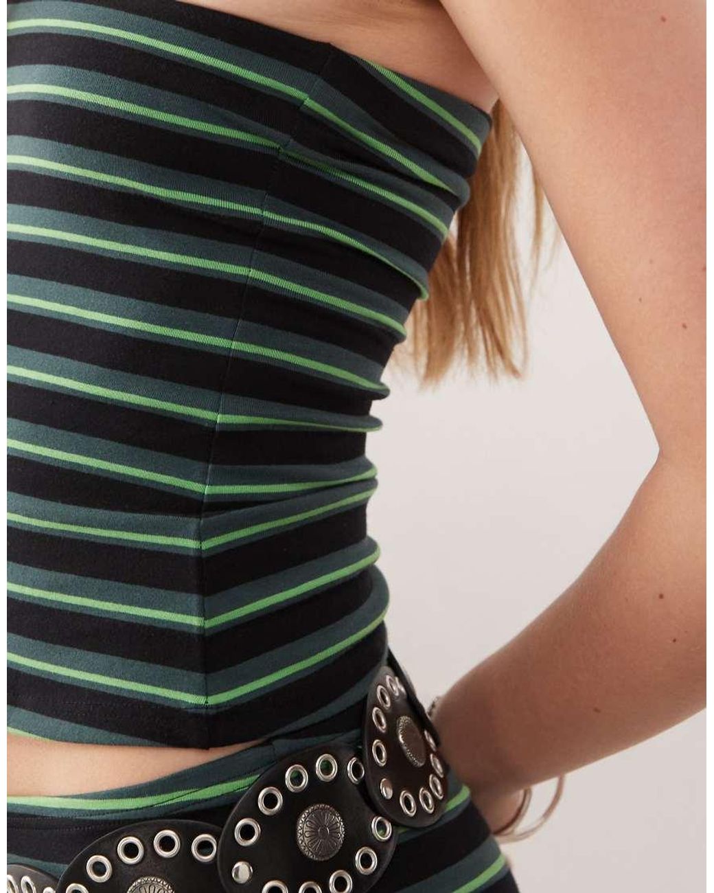 Weekday Black Co-ord Bandeau Tube Top