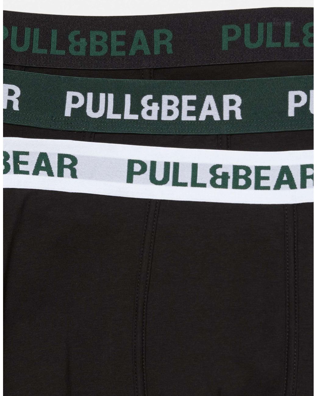Pull&Bear – 3er-pack boxershorts in Black für Herren