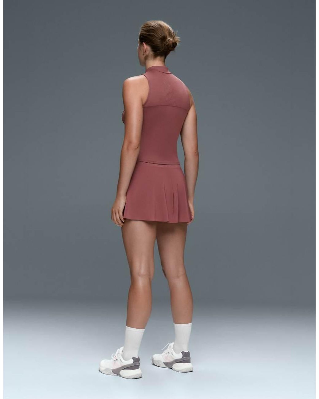 Oysho Gray High-rise Compressive Skirt