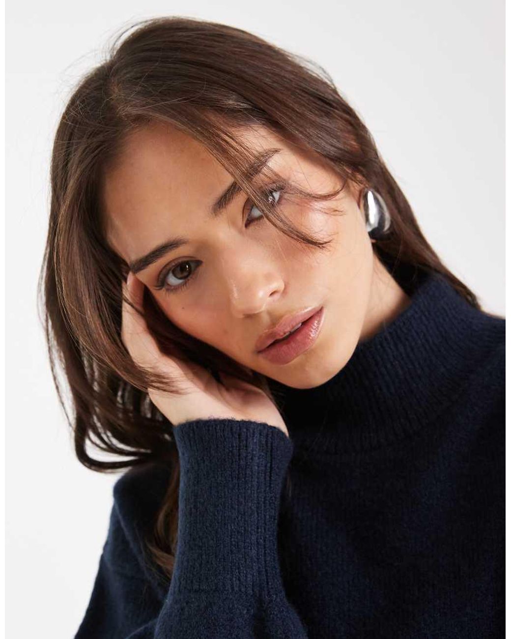 ASOS Blue High Neck Jumper