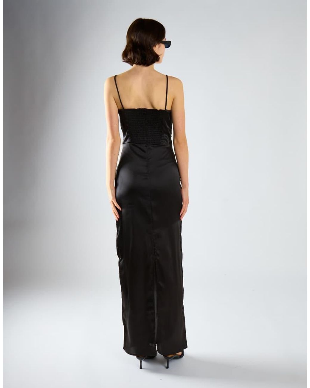 NARRATED White Strapless Maxi Dress