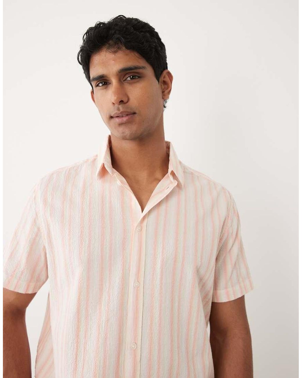 Blend Natural Cotton-rich Regular Fit Shirt for men