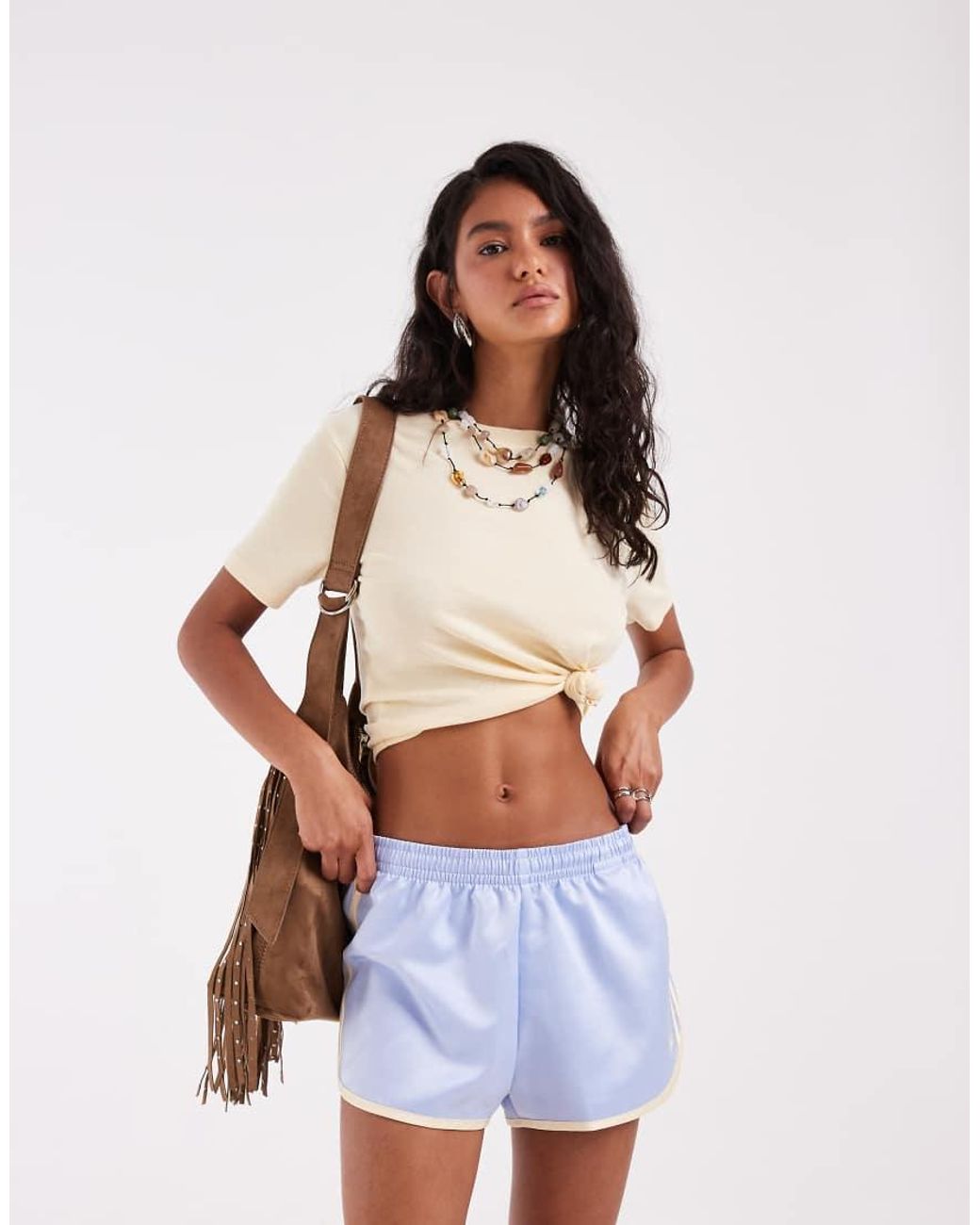 Adidas Originals Blue Three Stripe Sprinter Shorts