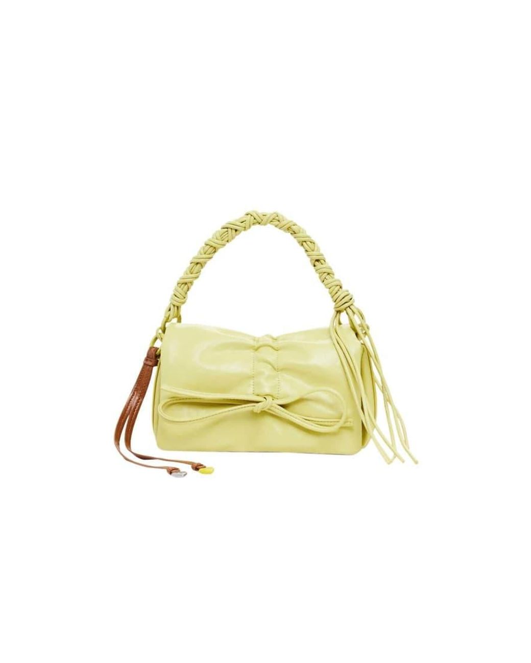 Desigual Metallic Small Shiny Bow Bag