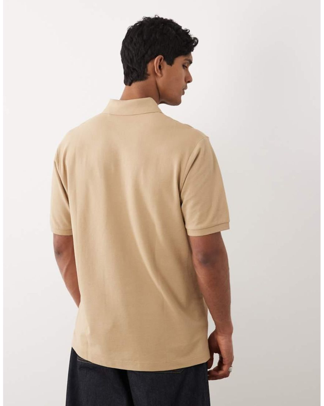 HUGO Natural Nolitos Loose Fit Polo Shirt for men