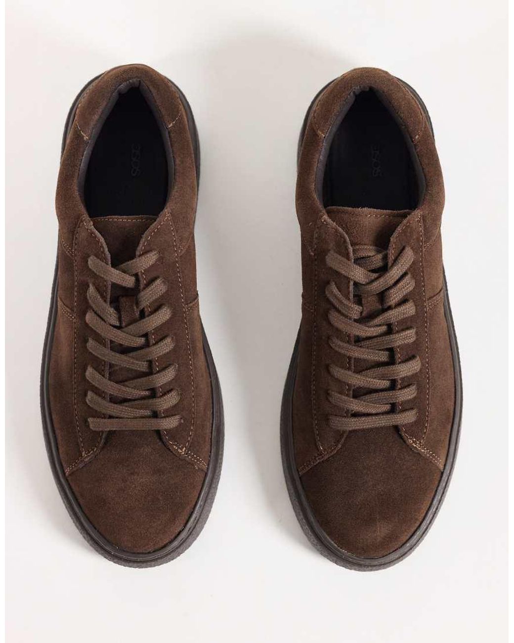 ASOS Brown Lace Up Trainers for men