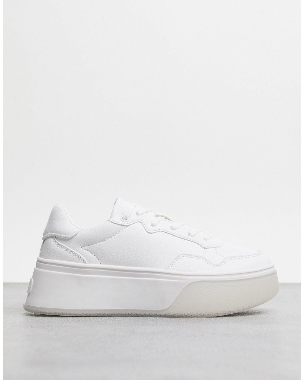 Zapatillas con plataforma en blanco Bershka de color Blanco | Lyst