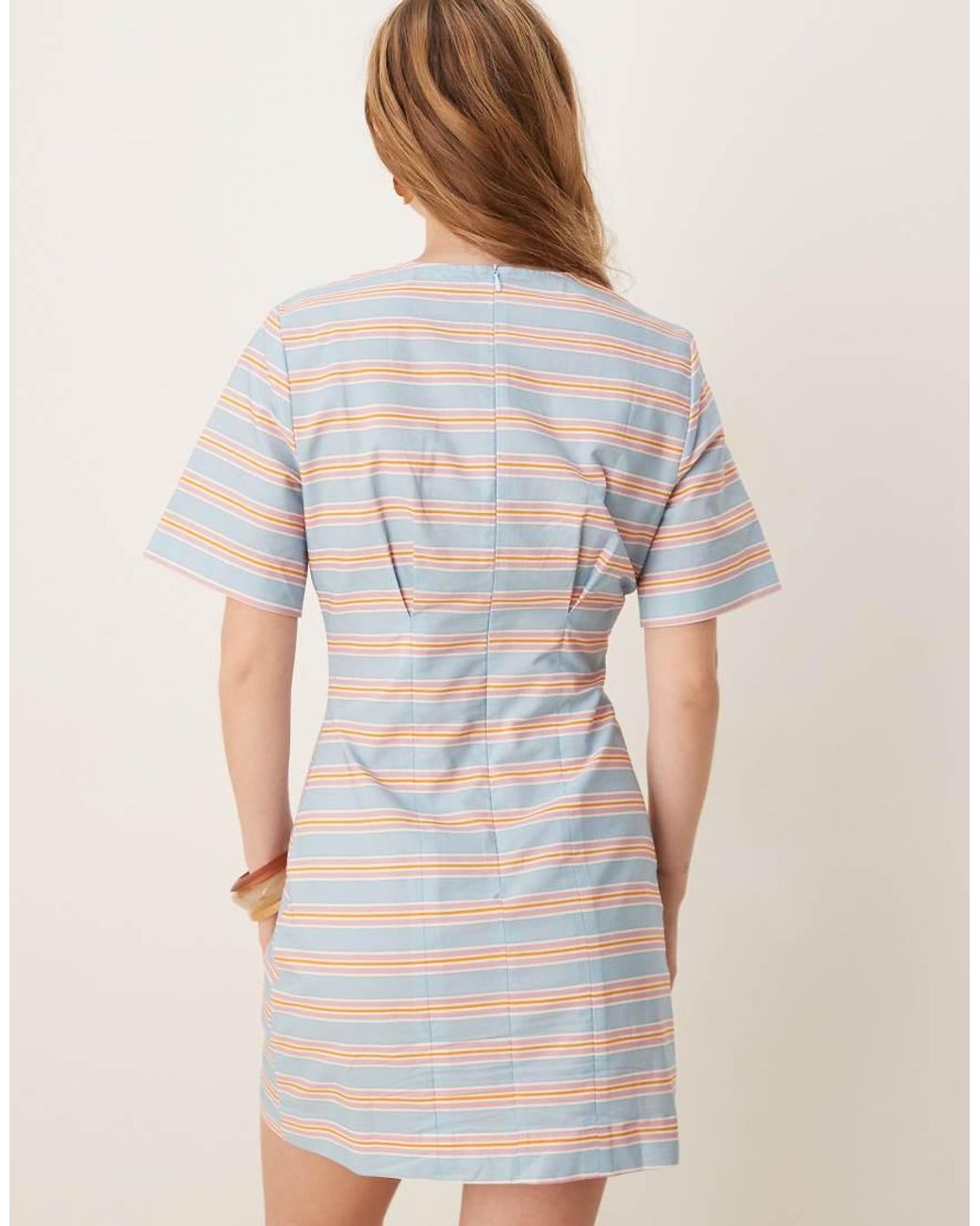ASOS White Fitted T Shirt Mini Dress