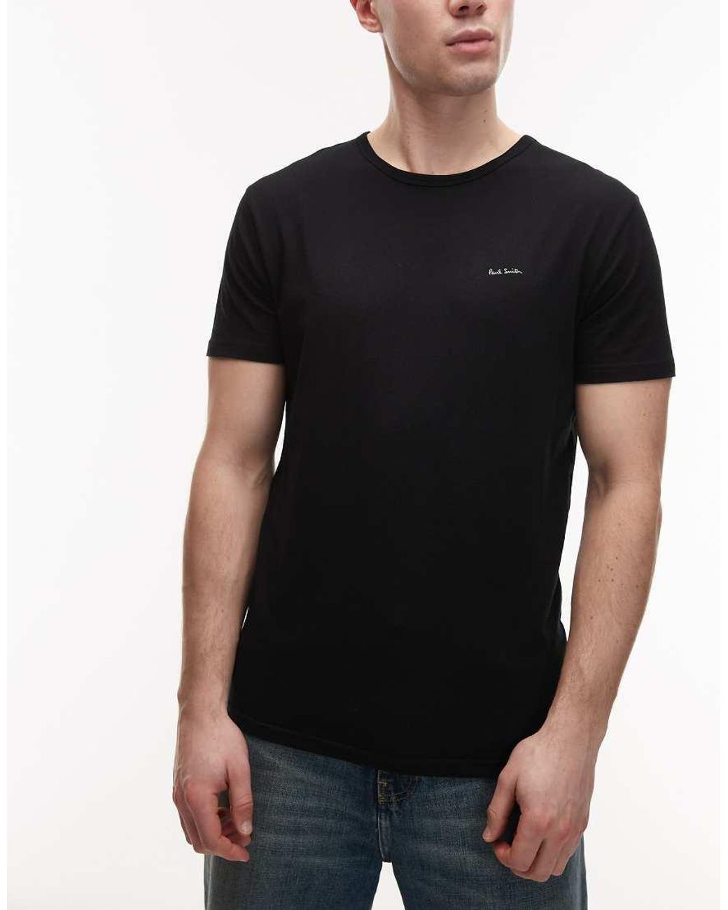 Paul Smith Black 3 Pack Regular T-shirt for men
