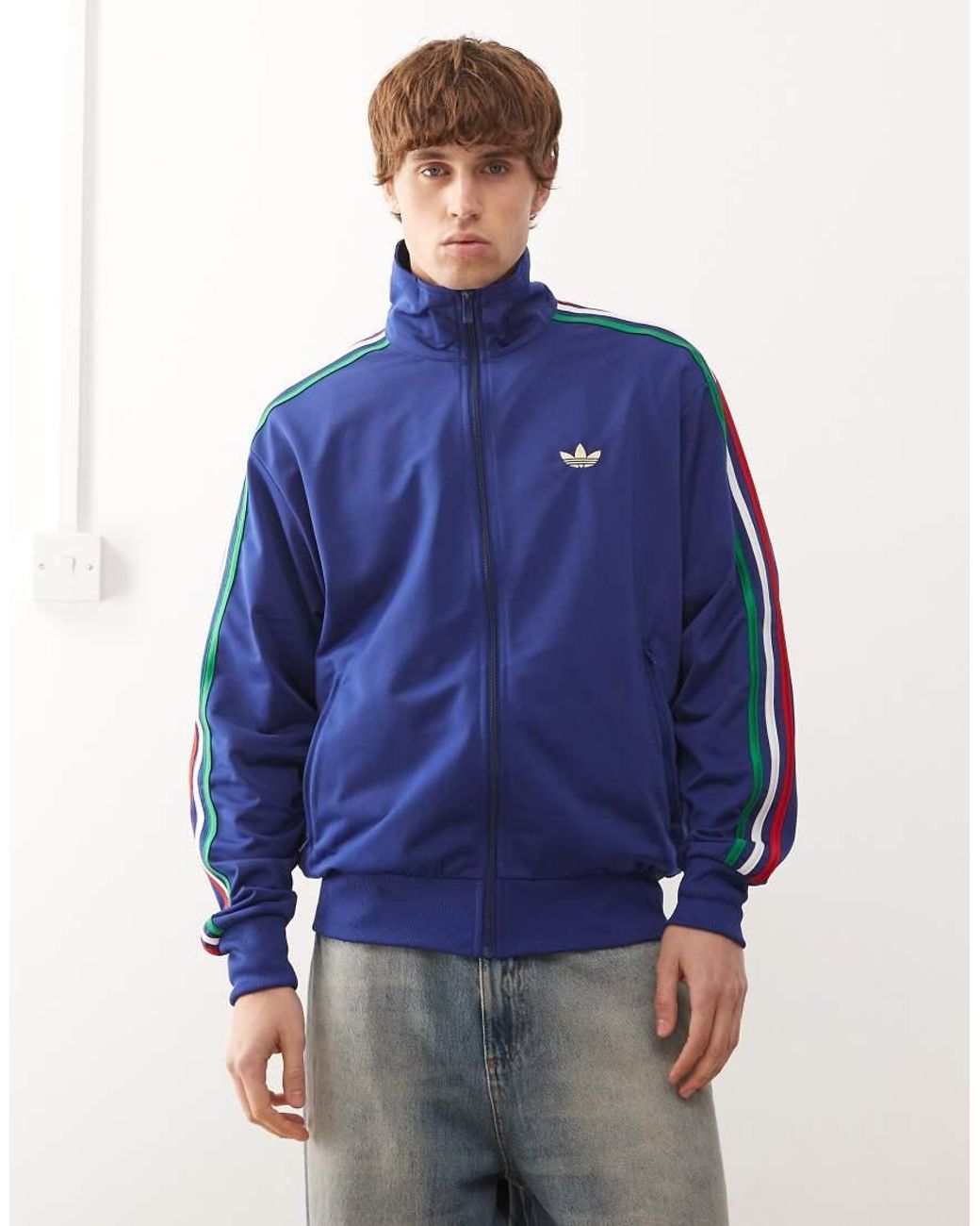 Adidas Originals Blue Firebird Track Top for men