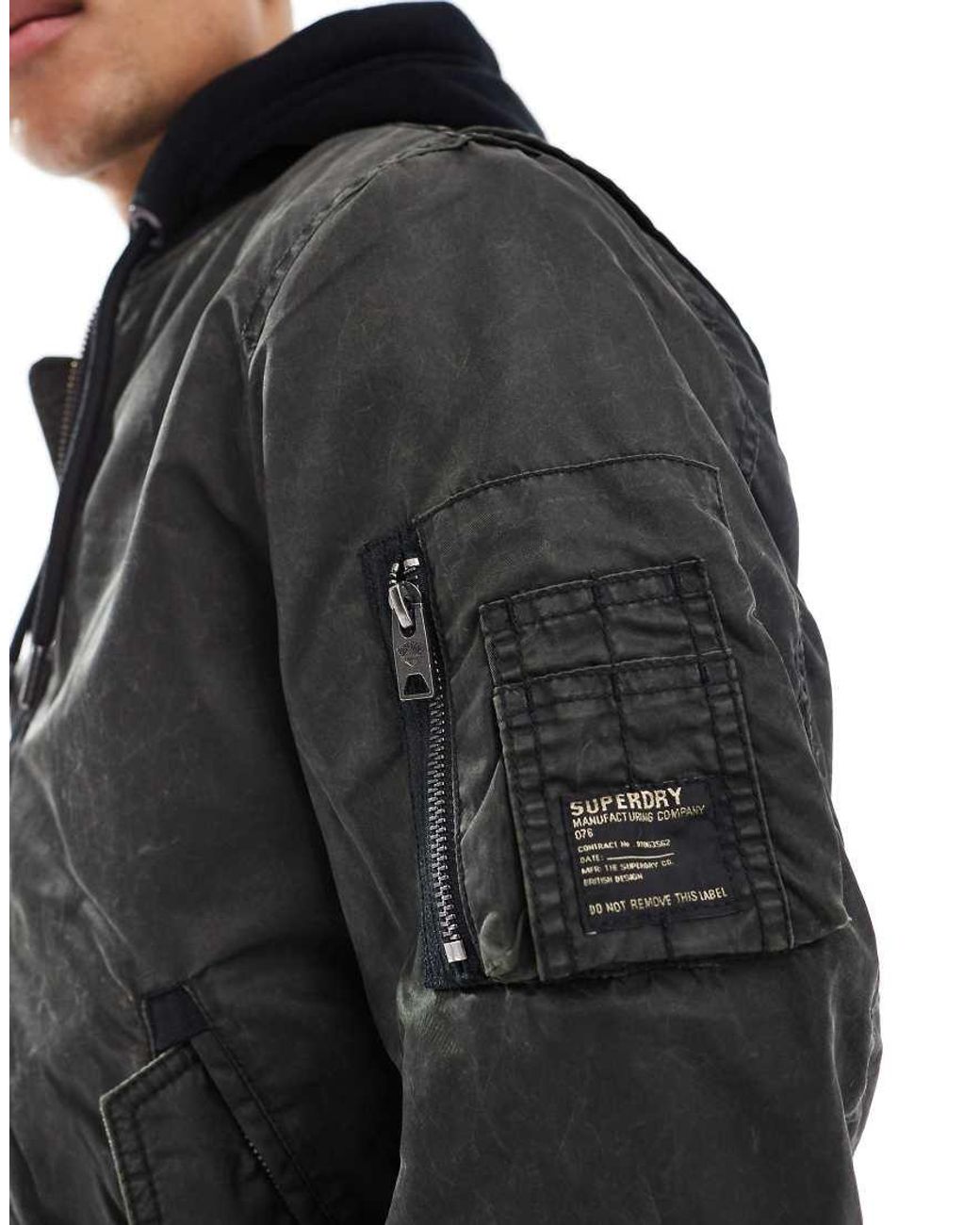Superdry Black Military Ma1 Bomber Jacket for men