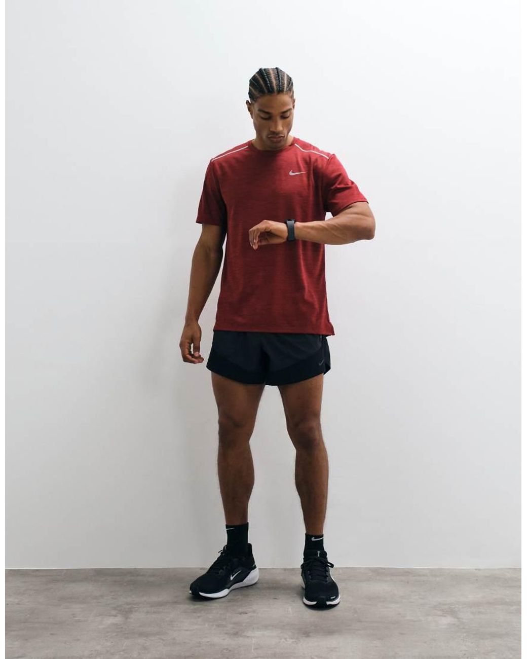 Nike Red Miler Dri-Fit Uv-Protection T-Shirt for men