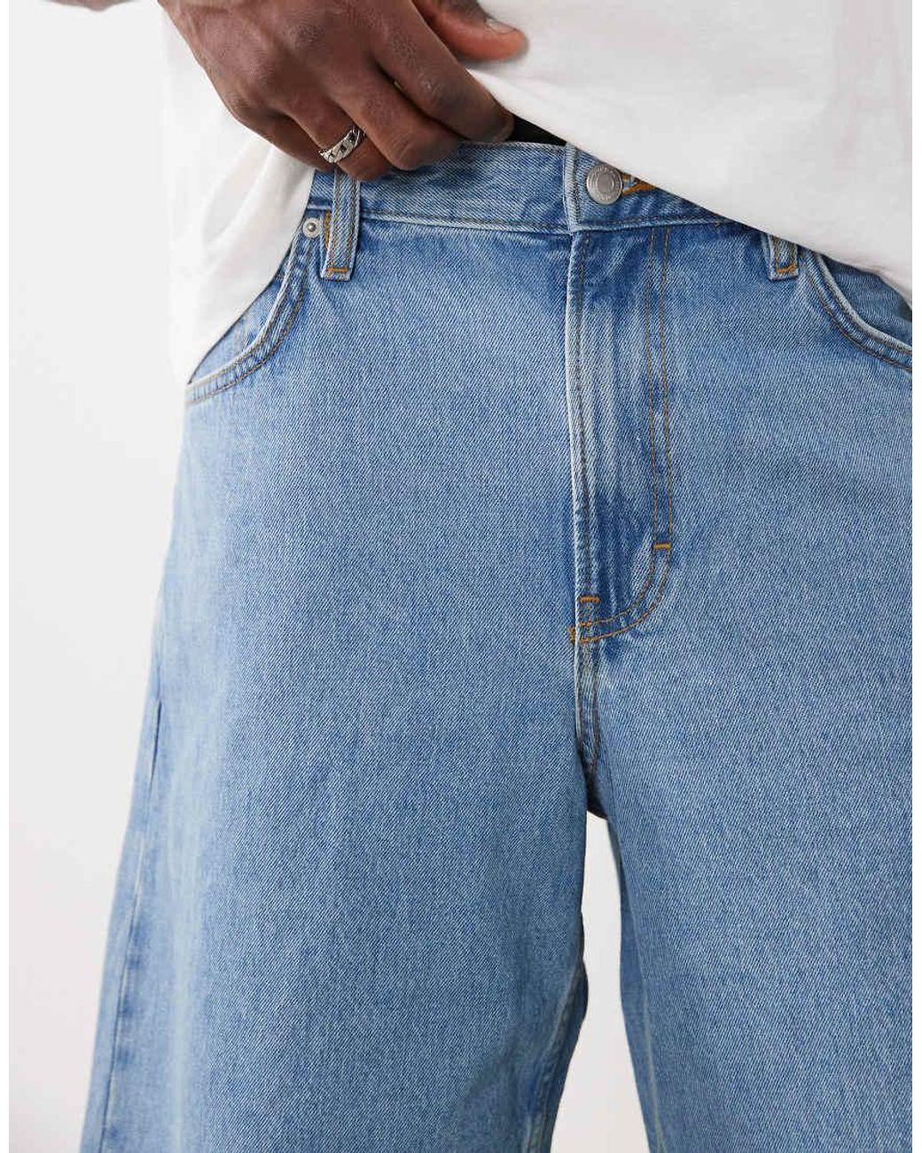 Cotton On Blue baggy Denim Short for men