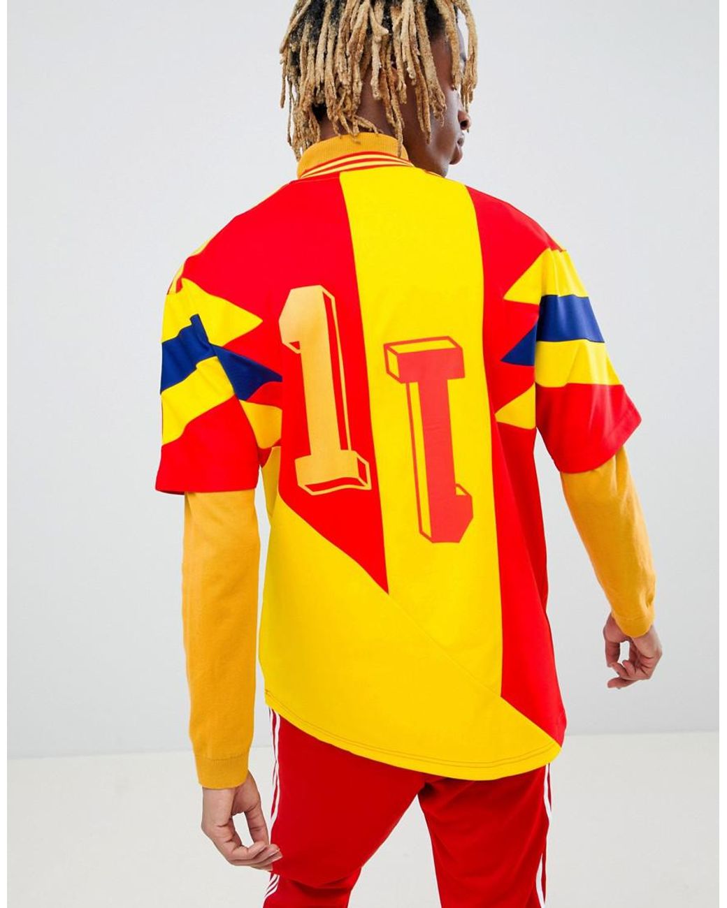 adecuado pescado celos adidas Originals Retro Colombia Football Jersey In Yellow Cd6956 for Men |  Lyst UK
