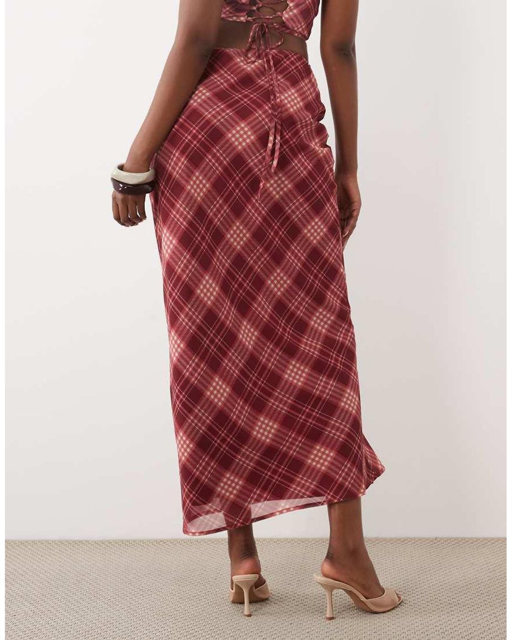 The Frolic Red Exclusive Maxi Skirt