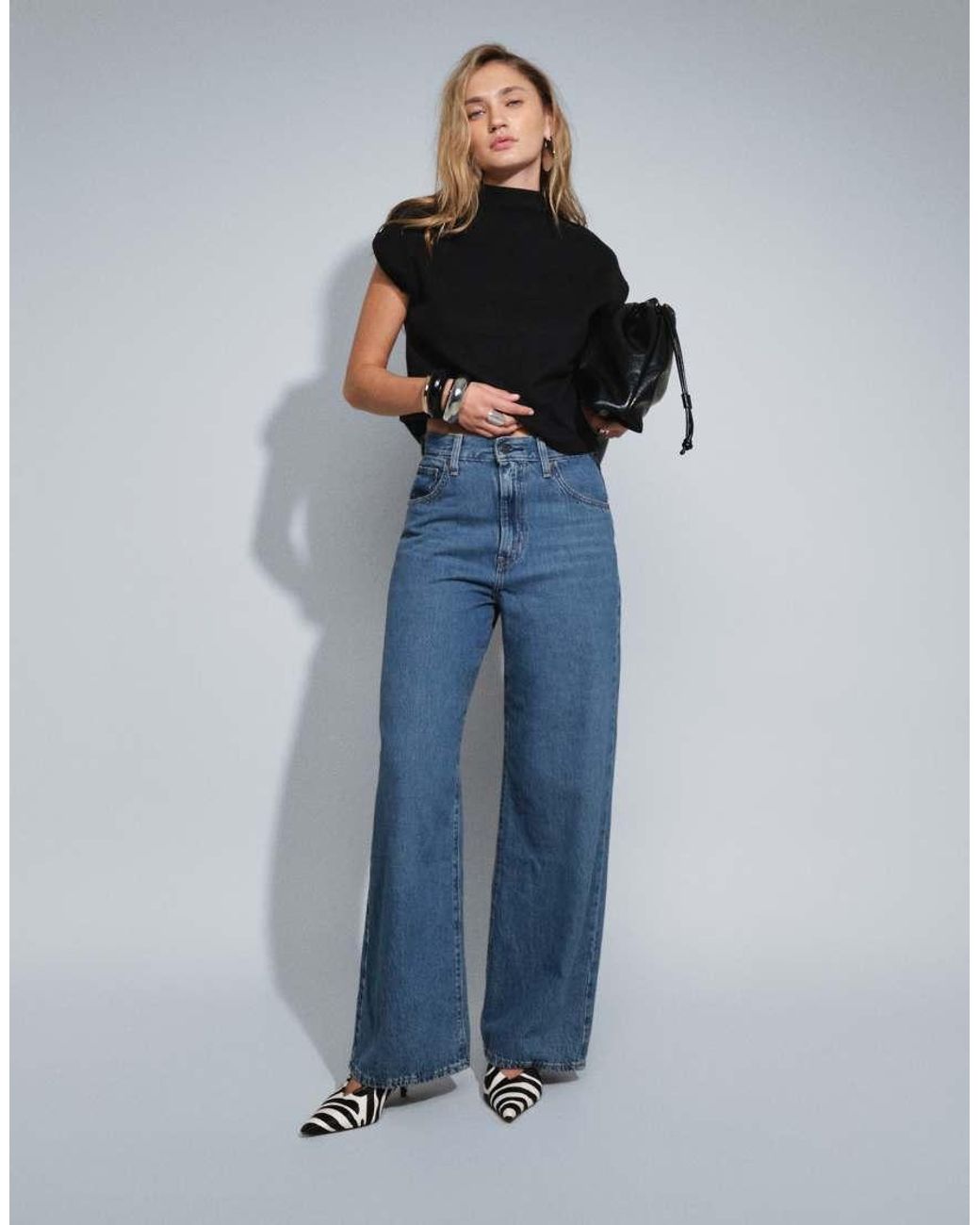 Levi's Blue Cinch baggy Jeans