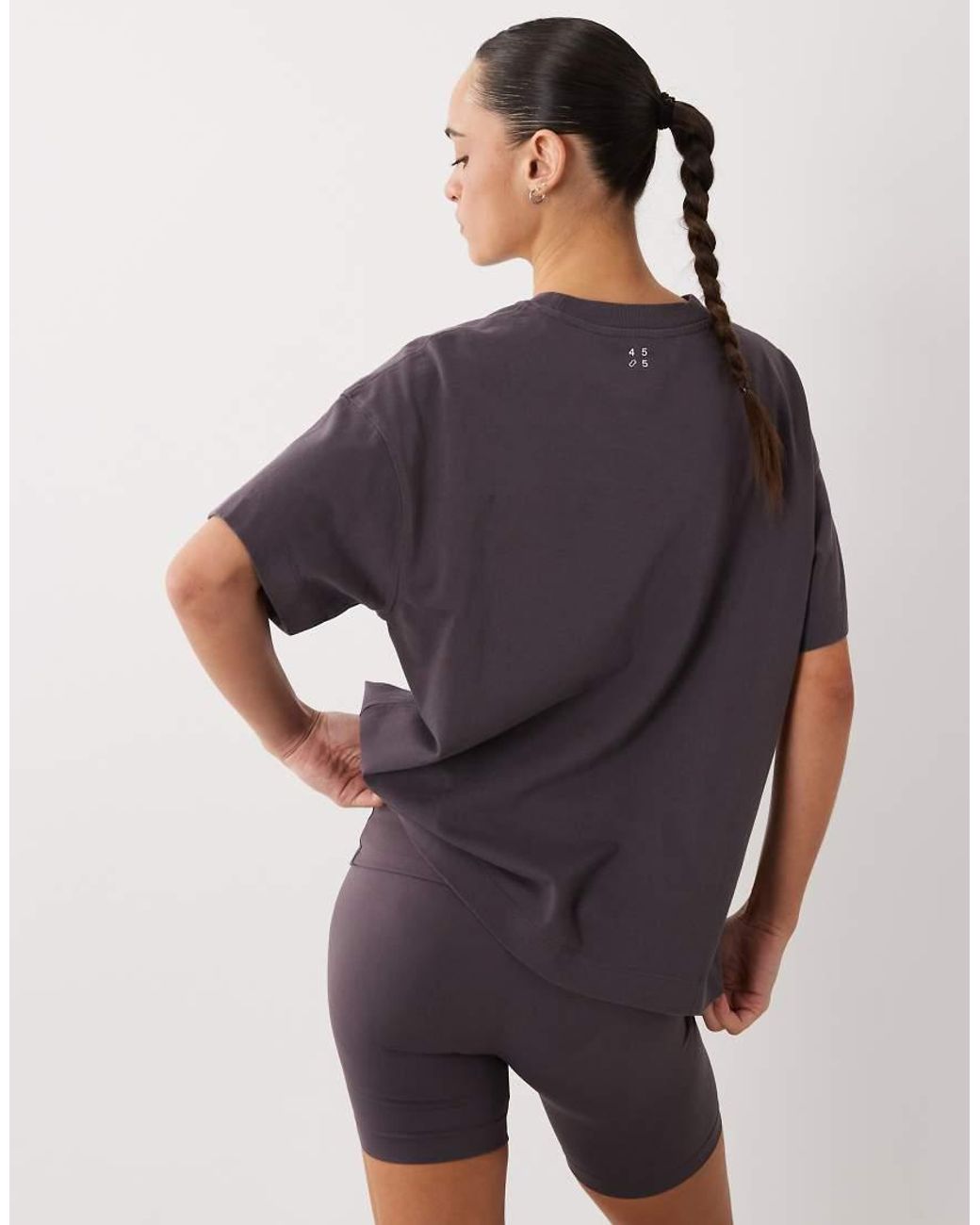 4505 Blue Icon Heavyweight Cotton Oversized T-shirt With Quick Dry Finish