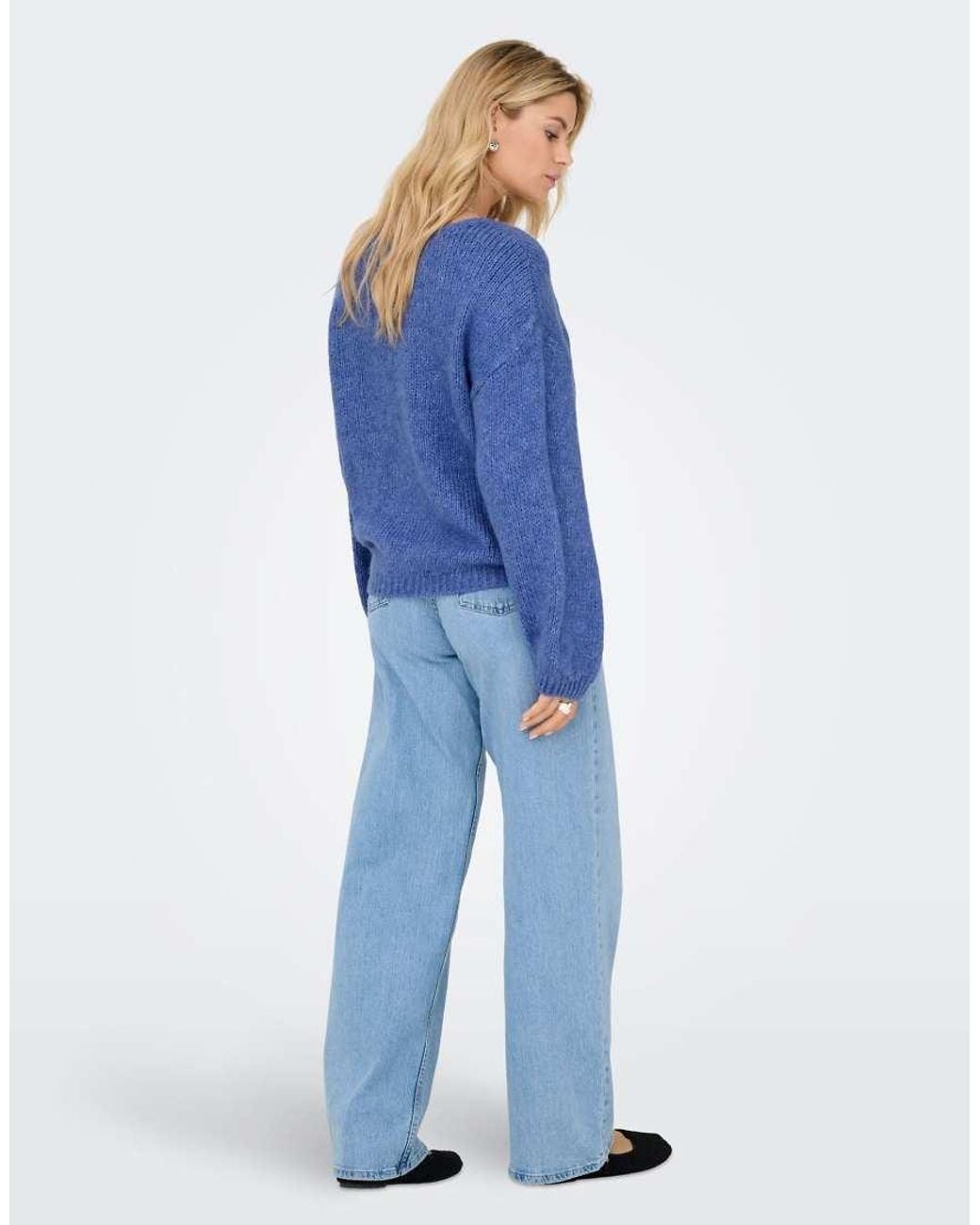 Jdy Blue Knitted Pullover